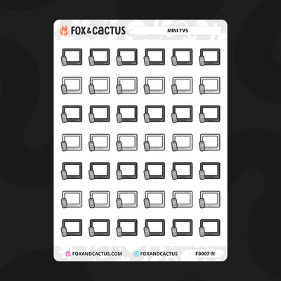 Small TV Stickers