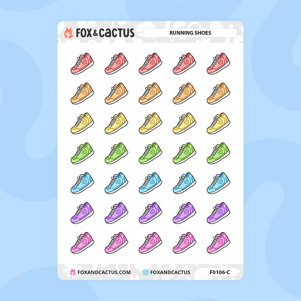 Running Shoe Stickers