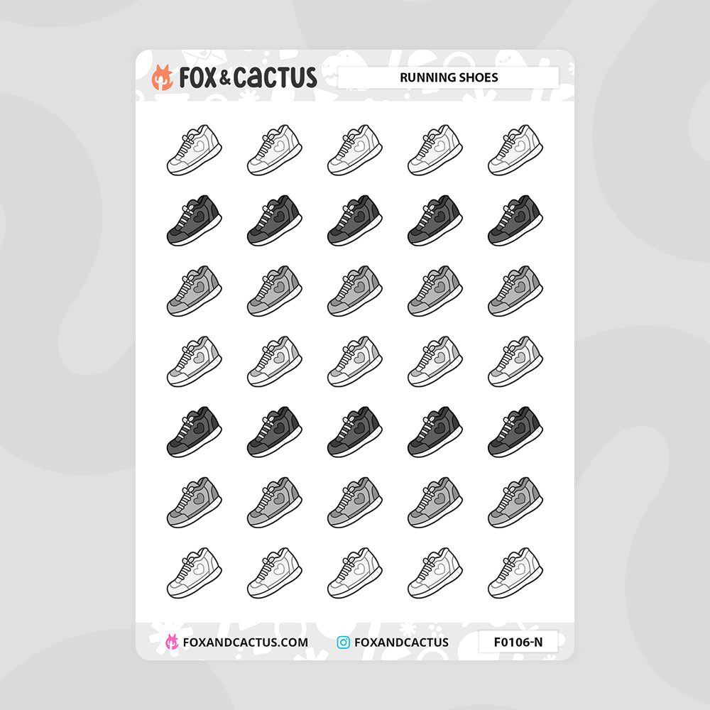 Running Shoe Stickers