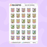 Meal Prep Container Stickers