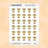 Personal Best Trophy Stickers
