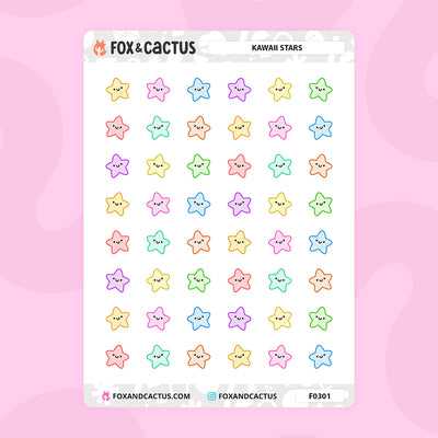 Kawaii Star Stickers