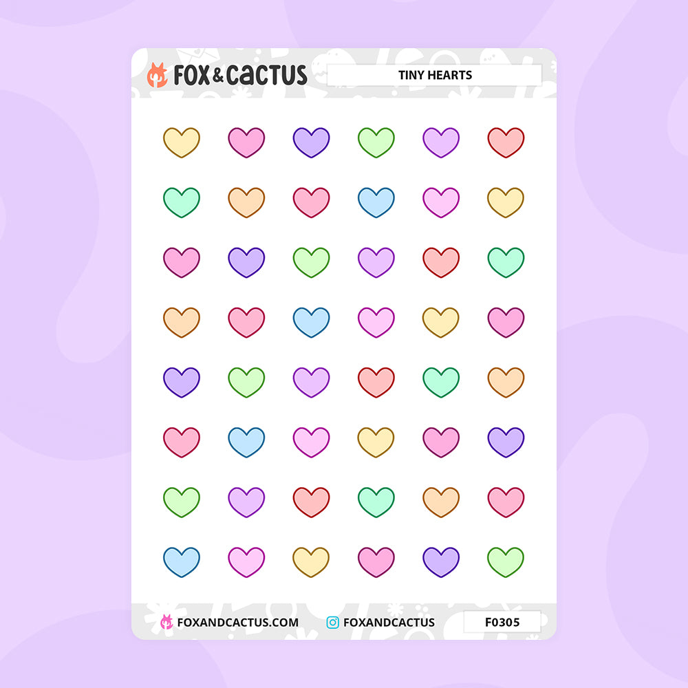 Tiny Heart Stickers