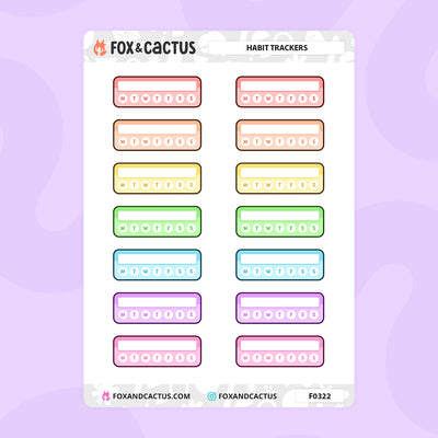 Habit Tracker Stickers