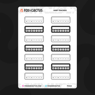 Habit Tracker Stickers