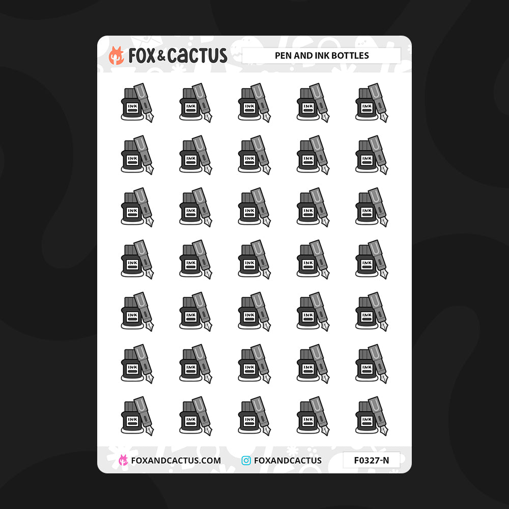 Pen and Ink Planner Stickers