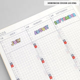 Small Monthly Word Stickers