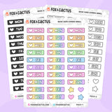 Basic Date Cover (Small) Stickers