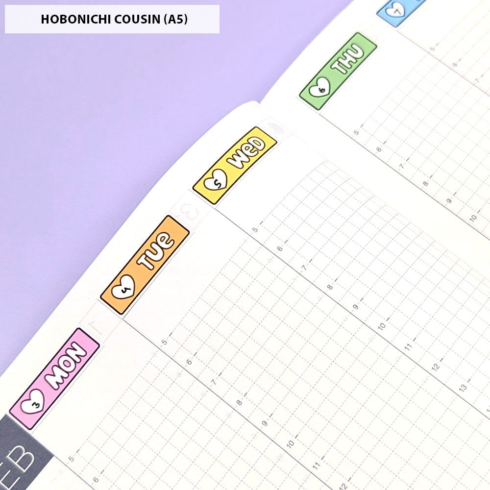 Basic Date Cover (Small) Stickers