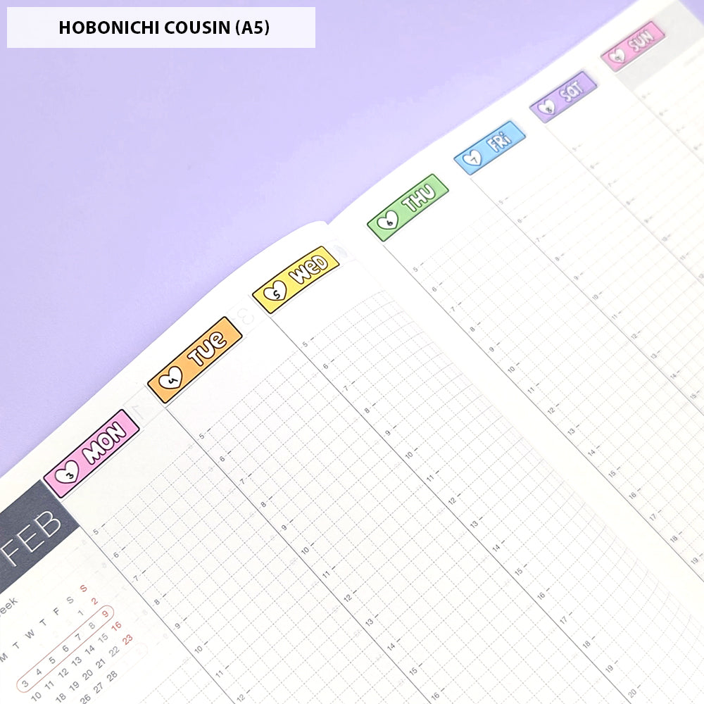 Basic Date Cover (Small) Stickers