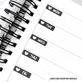 Basic Date Cover (Small) Stickers