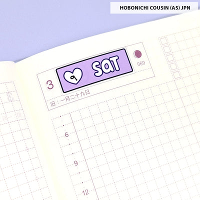 Basic Date Cover (Medium) Stickers