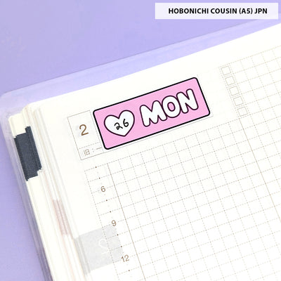 Basic Date Cover (Large) Stickers