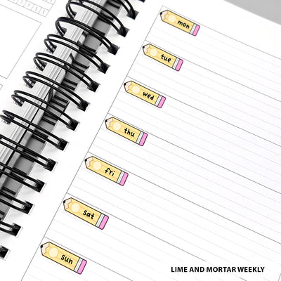 Pencil Date Cover (Small) Stickers