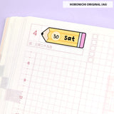 Pencil Date Cover (Medium) Stickers
