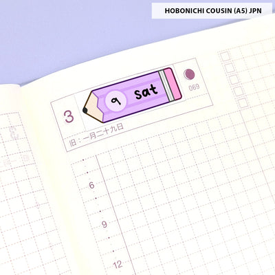 Pencil Date Cover (Medium) Stickers