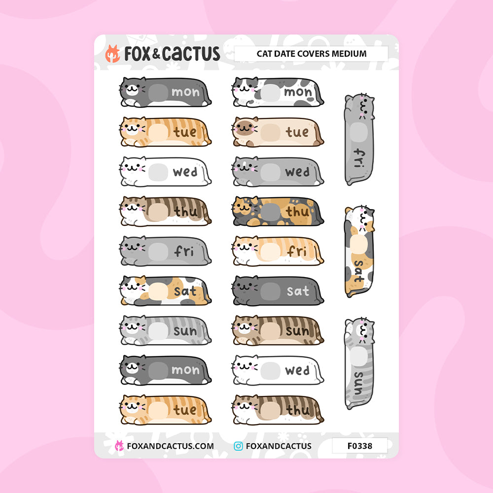 Cat Date Cover (Medium) Stickers