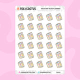 Thick Tiny Techo Planner Stickers