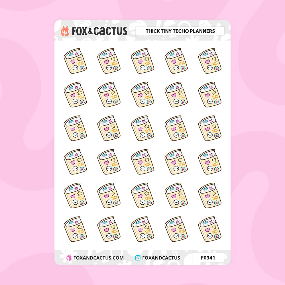 Thick Tiny Techo Planner Stickers