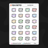 Ink Swatch Planner Stickers