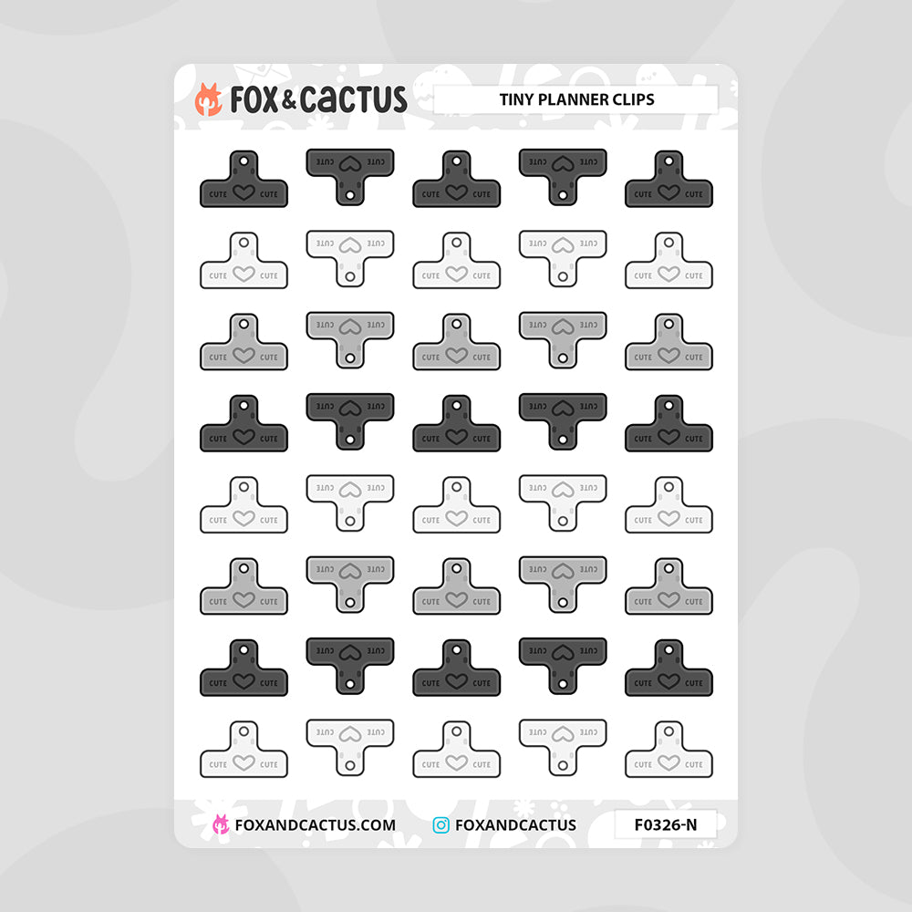 Tiny Planner Clip Stickers