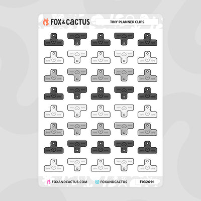 Tiny Planner Clip Stickers