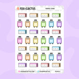 Travel Icon Stickers