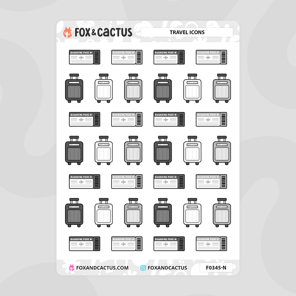 Travel Icon Stickers