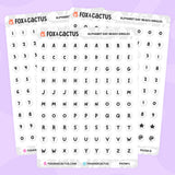 Alphabet Bead Stickers