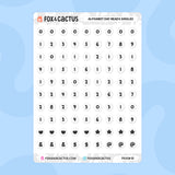 Alphabet Bead Stickers
