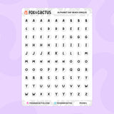 Alphabet Bead Stickers
