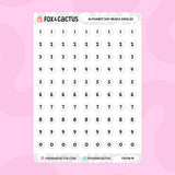 Alphabet Bead Stickers