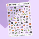 Teeny Tiny Spooky Deco (Clear) Stickers