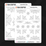 Spider Web Stickers