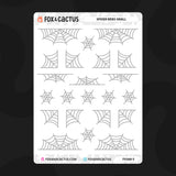 Spider Web Stickers