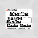 December Booster (Mini Sheet) Stickers
