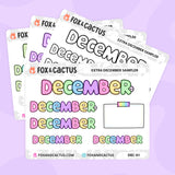 December Booster (Mini Sheet) Stickers