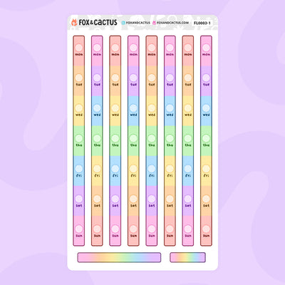 Basic Date Cover (Weeks) Stickers