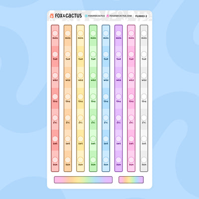 Basic Date Cover (Weeks) Stickers