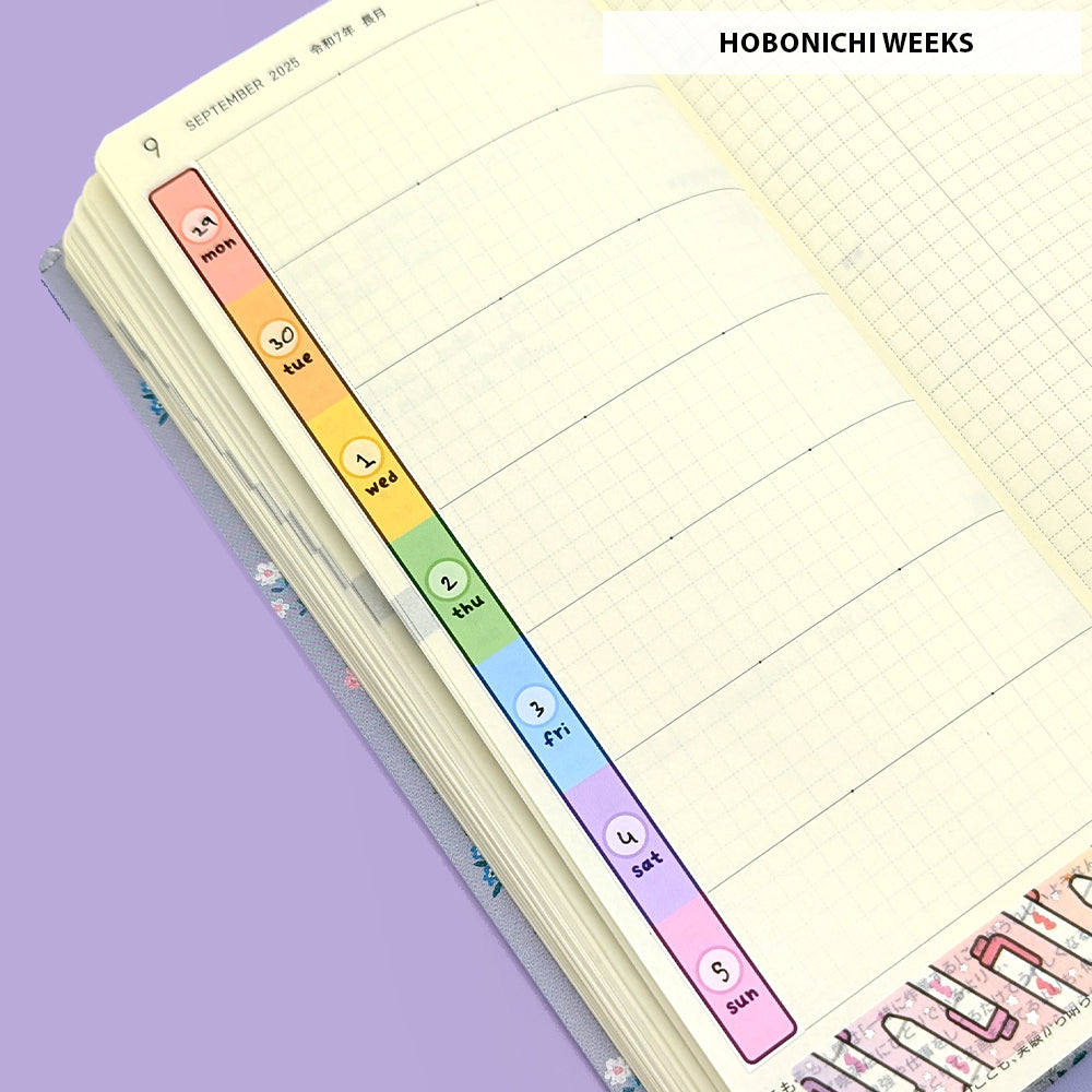 Basic Date Cover (Weeks) Stickers