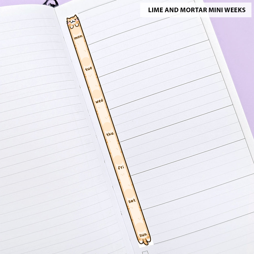 Cat Date Cover (Weeks) Stickers