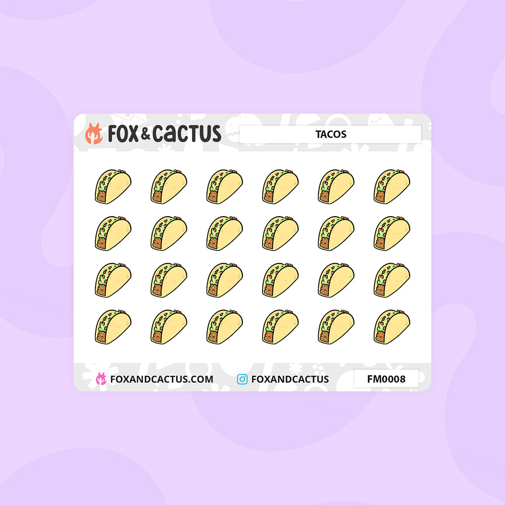 Taco (Mini Sheet) Stickers