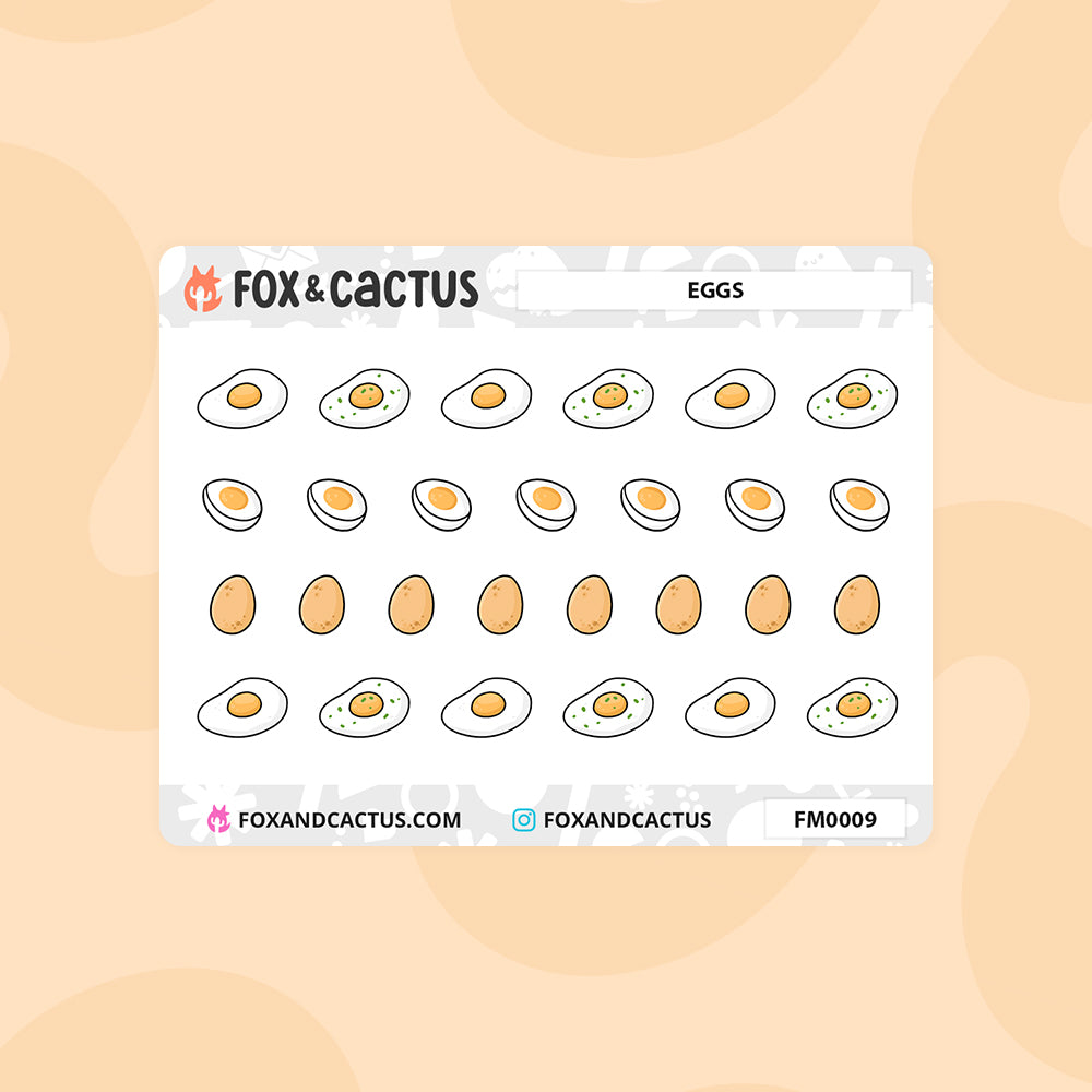 Eggs (Mini Sheet) Stickers