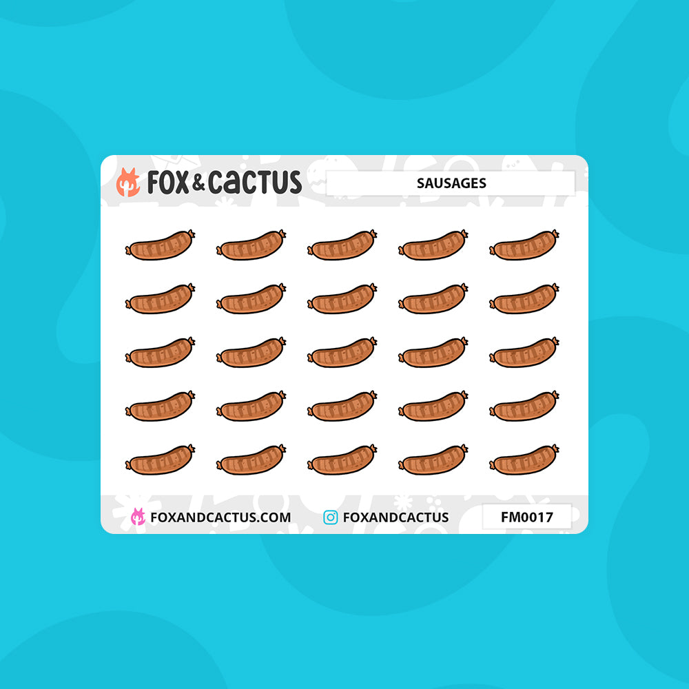 Sausage (Mini Sheet) Stickers