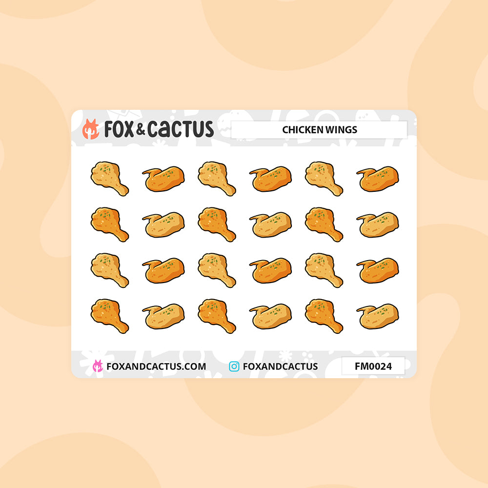 Chicken Wing (Mini Sheet) Stickers