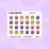 Jars of Jam (Mini Sheet) Stickers