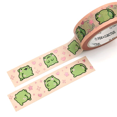 Frog Booties Washi Tape (Pink Foil)