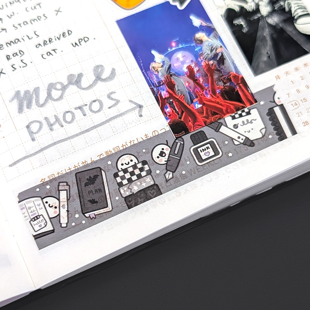 Goth Stationery Squish Washi Tape (Holo Foil)