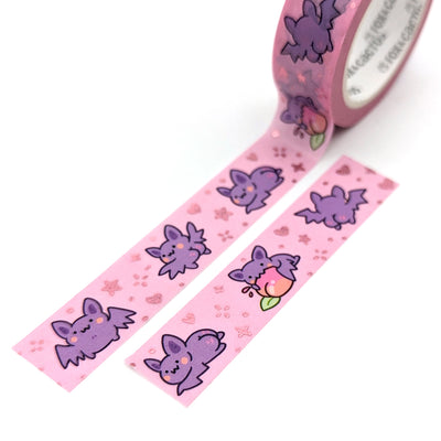 Bat Booties Washi Tape (Pink Foil)