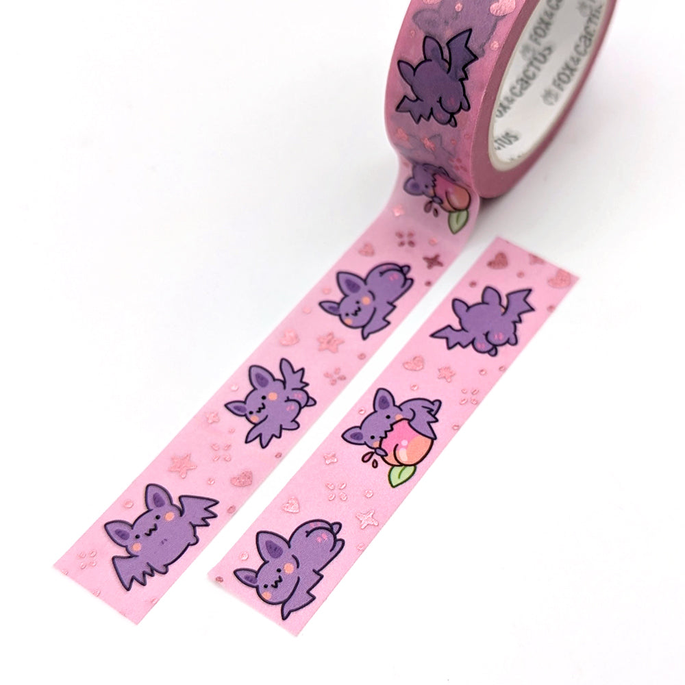 Bat Booties Washi Tape (Pink Foil)